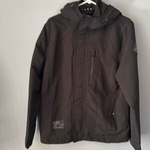 HOLLISTER Men’s All Weather Jacket with Hood Black |Size Medium